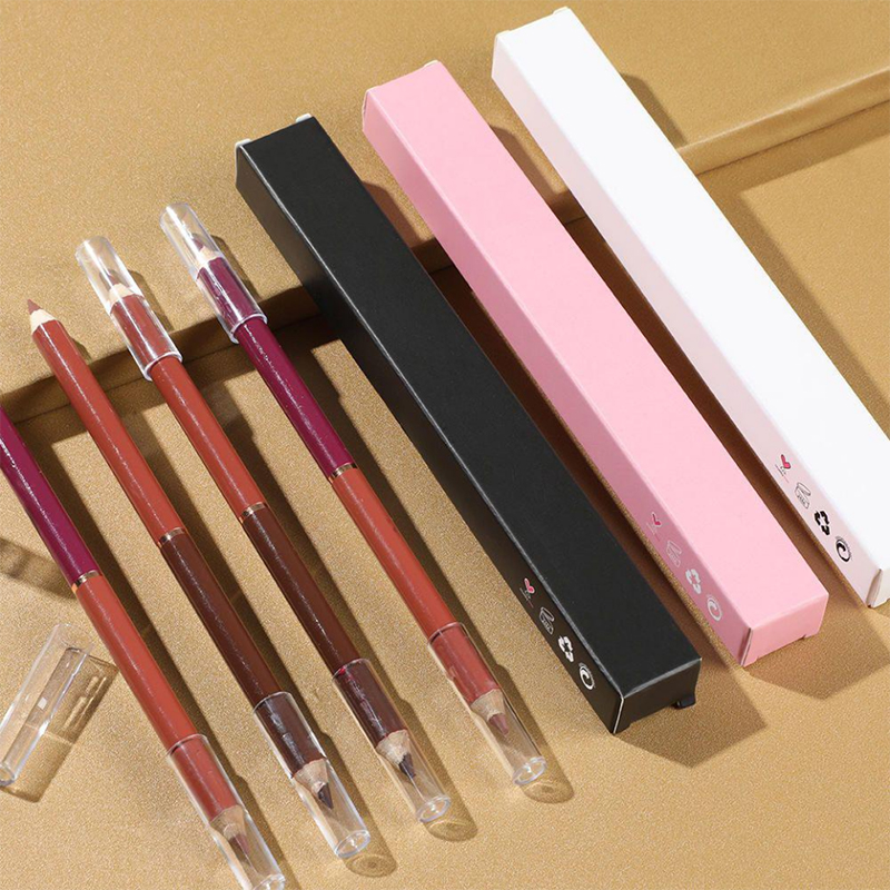 Walang logo Lip Liner Box Brown Lip Liner Pencil Vendor Vegan Creamy Lip Liner