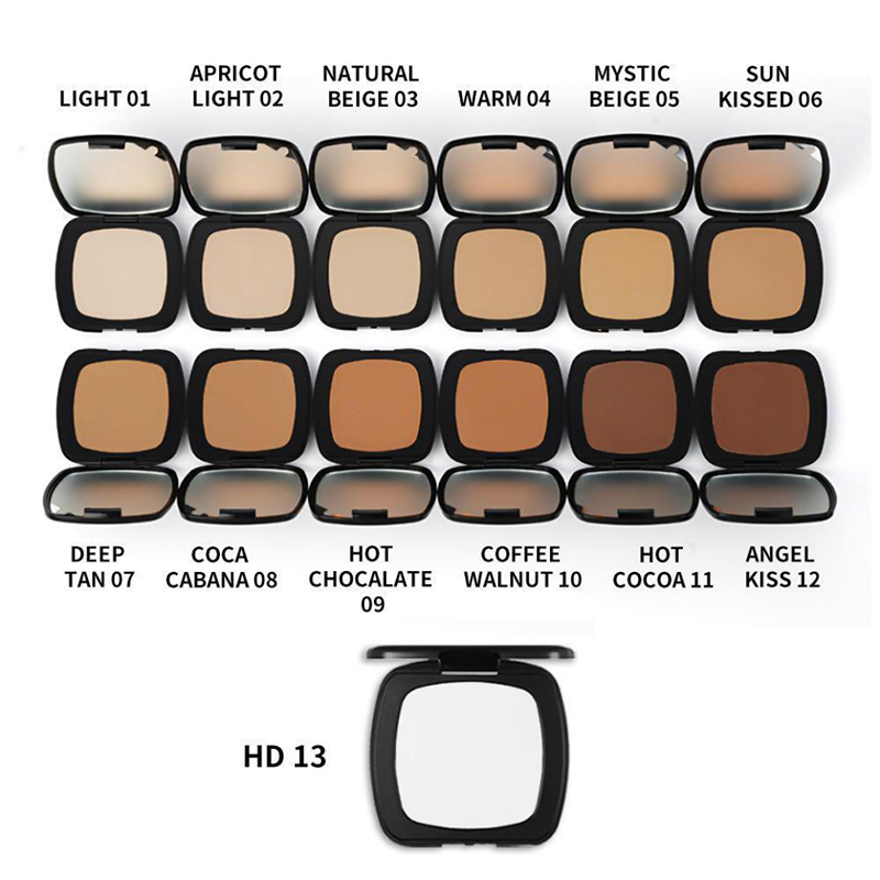 Pinakamahusay na Makeup 13 Color Face Pressed Powder Foundation at Powder para sa Lahat ng Balat