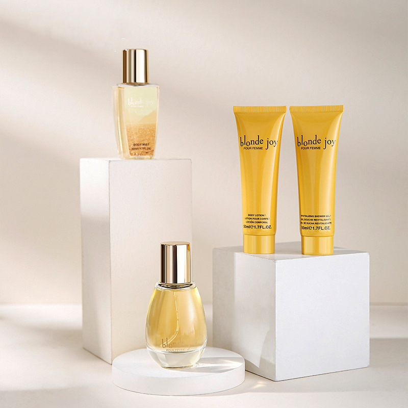 Skin Care Gift Set para sa Bath Spa May kasamang Shower Gel Body Lotion at Body Mist at Pabango para sa Babae