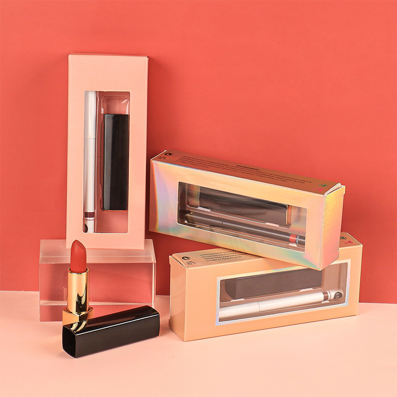 Walang Logo Vegan Lipstick Matte Velvet Lipstick Packaging Set Long Lasting Lipstick Lipliner Kit