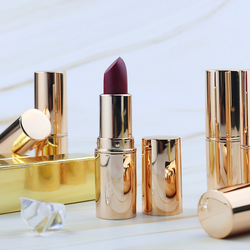 Nude Lipstick Cosmetic Sexy Red Matte Creamy Waterproof Lipstick