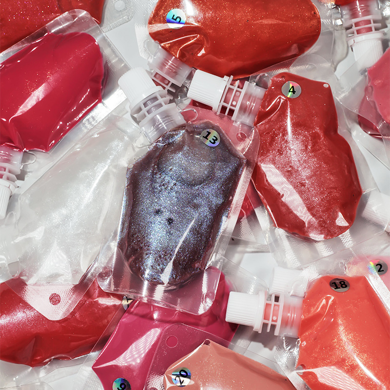 200ml Plastic Bag Lip Gloss Nozzle Bag Vegan at Walang Kalupitan Tapos Lipgloss Base Pigment