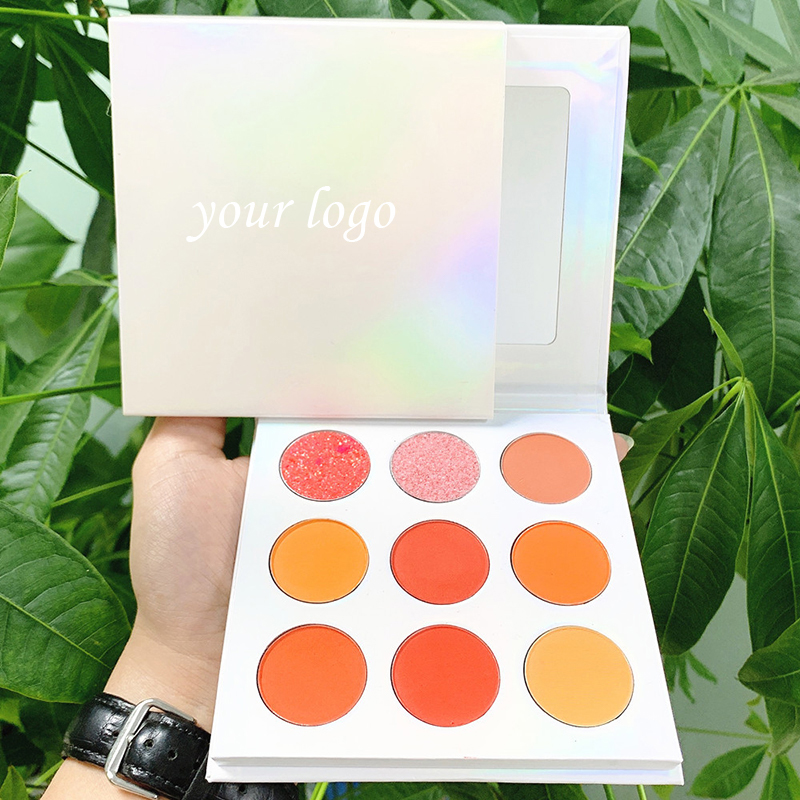 High Pigment Cosmetics Makeup Walang Logo Organic Eye Makeup Eyeshadow Palette 9 Colors Eyeshadow Palette